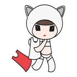 Kawaii Cat Chan WhatsApp Sticker #12