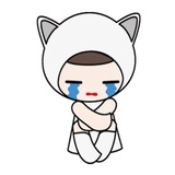 Kawaii Cat Chan WhatsApp Sticker #16