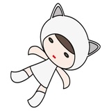 Kawaii Cat Chan WhatsApp Sticker #17