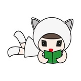 Kawaii Cat Chan WhatsApp Sticker #20