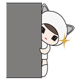 Kawaii Cat Chan WhatsApp Sticker #21