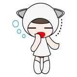 Kawaii Cat Chan WhatsApp Sticker #24