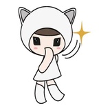 Kawaii Cat Chan WhatsApp Sticker #27