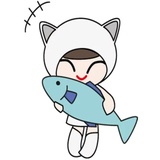 Kawaii Cat Chan WhatsApp Sticker #28