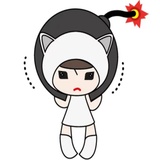 Kawaii Cat Chan WhatsApp Sticker #30