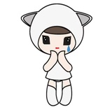 Kawaii Cat Chan WhatsApp Sticker #4