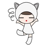 Kawaii Cat Chan WhatsApp Sticker #9