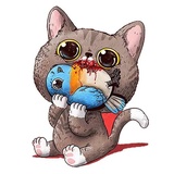 Kawaii Death WhatsApp Sticker #14