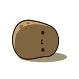 Kawaii Potato WhatsApp Sticker #10