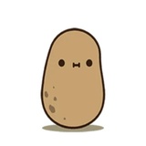 Kawaii Potato WhatsApp Sticker #11