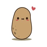 Kawaii Potato WhatsApp Sticker #12