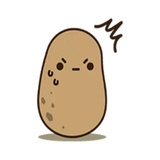 Kawaii Potato WhatsApp Sticker #13