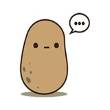Kawaii Potato WhatsApp Sticker #14