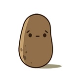 Kawaii Potato WhatsApp Sticker #15