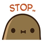 Kawaii Potato WhatsApp Sticker #3