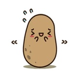 Kawaii Potato WhatsApp Sticker #5