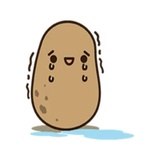 Kawaii Potato WhatsApp Sticker #9