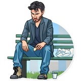 Keanu Reeves WhatsApp Sticker #17