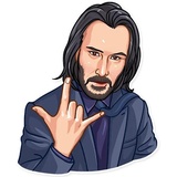 Keanu Reeves WhatsApp Sticker #22