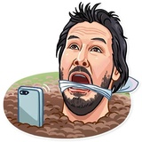 Keanu Reeves WhatsApp Sticker #23