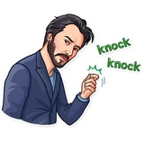 Keanu Reeves WhatsApp Sticker #25