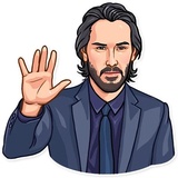Keanu Reeves WhatsApp Sticker #5