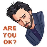 Keanu Reeves WhatsApp Sticker #8