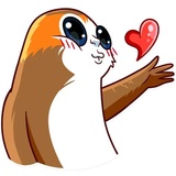 Porg WhatsApp Sticker #2