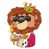 King Leo WhatsApp Sticker #8