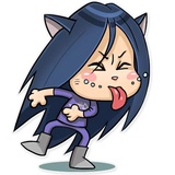 Kitty the Witch WhatsApp Sticker #17