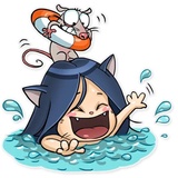 Kitty the Witch WhatsApp Sticker #24