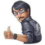 Hideo Kojima WhatsApp Sticker #3