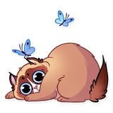 Kooky Cat WhatsApp Sticker #15