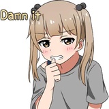 Lazy pigtails girl WhatsApp Sticker #18