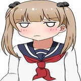 Lazy pigtails girl WhatsApp Sticker #21