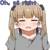 Lazy pigtails girl WhatsApp Sticker #24