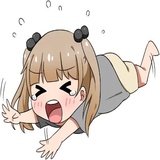 Lazy pigtails girl WhatsApp Sticker #25