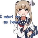 Lazy pigtails girl WhatsApp Sticker #5