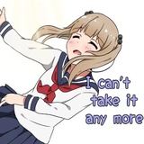 Lazy pigtails girl WhatsApp Sticker #6