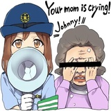 Police Girlfriend Eng WhatsApp Sticker #22