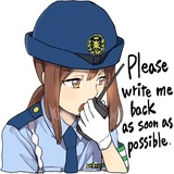 Police Girlfriend Eng WhatsApp Sticker #29