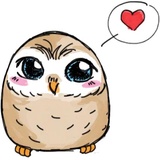 A Little cute OWL WhatsApp Sticker pack