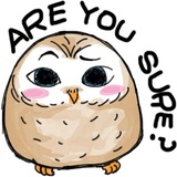 A Little cute OWL WhatsApp Sticker #11