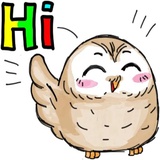 A Little cute OWL WhatsApp Sticker #14