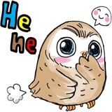 A Little cute OWL WhatsApp Sticker #19