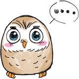A Little cute OWL WhatsApp Sticker #2