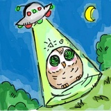 A Little cute OWL WhatsApp Sticker #20