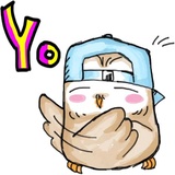 A Little cute OWL WhatsApp Sticker #23
