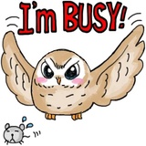 A Little cute OWL WhatsApp Sticker #25