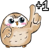A Little cute OWL WhatsApp Sticker #27